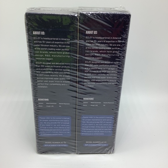 Qty (2) Ecley‎ Refrigerator Water Filter EC-05 - Picture 3 of 5